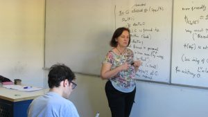 Dra. Anne Marie Aubert del CNRS (Francia) dictó curso en el IMA PUCV