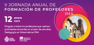 II jornada anual de formación inicial de profesores en IMA